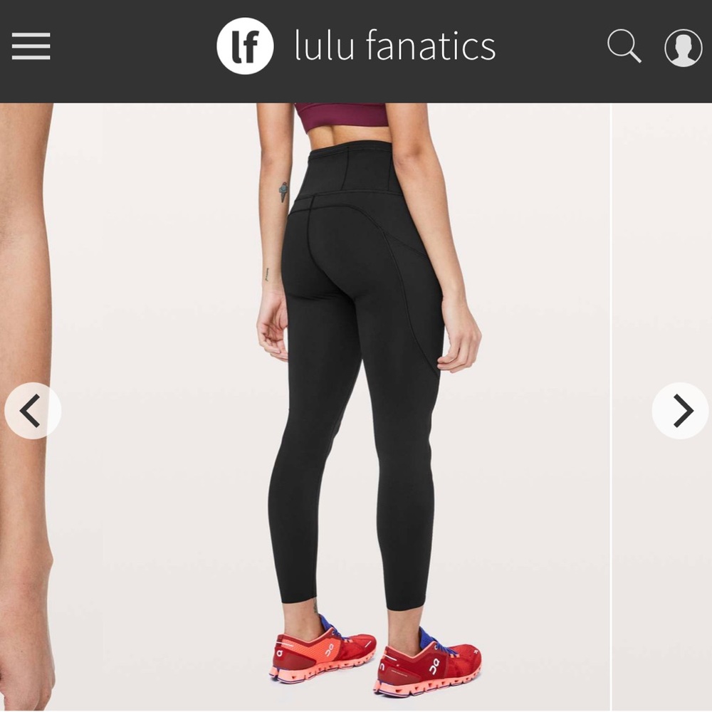 Lululemon Fast and Free Nulux Tights 25”